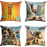 Christmas Decorations Italian Brainrot Pillow Covers Set of 4 Double-Sided Print Christmas Pillow Covers 18"x18" Holiday Decor Throw Cushion Case Set of 4 Itlian Brainrot Home Decorations for Home