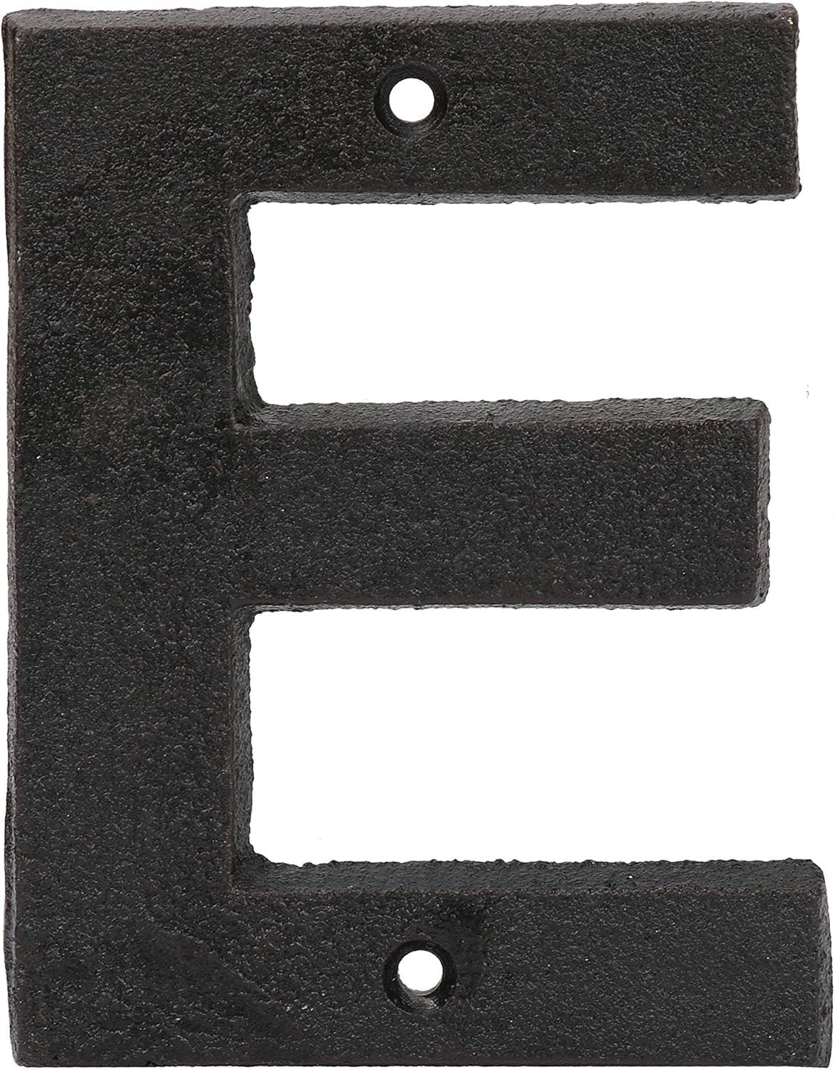 Cast Iron House & Door Numbers 0-9, A-E - Available in Black and Brown (E, Black)