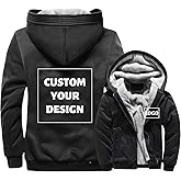 BIJUNDENG Custom Winter Hoodies Design Your Own Thick Thermal Warm Fleece Lined Jacket Trucker Hooded Work Coat for Men