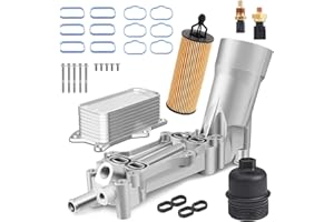 GOMADEIT 926-959 926-876 Engine Oil Cooler 3.6 Oil Filter Housing Assembly | Aluminum Oil Cooler Housing Fits Jeep Wrangler C