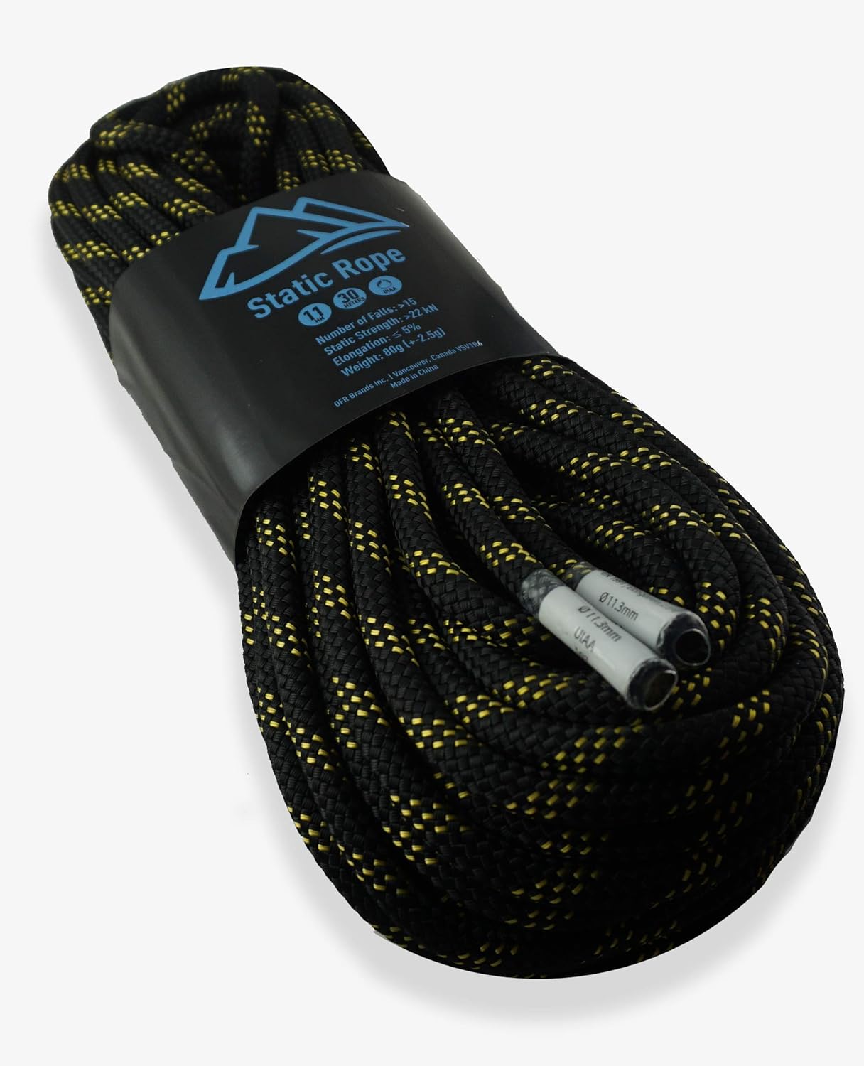 UIAA, Line, 11mm x 30M Rope, Climbing Static Gear BTG EN 22kN 1891