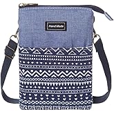 Roomy Cell Phone Purse Wallet Canvas Small Crossbody Purse Bags with Shoulder Strap For Women teen girlsl | Roomy, Canvas, Small, Bags, Shoulder Strap