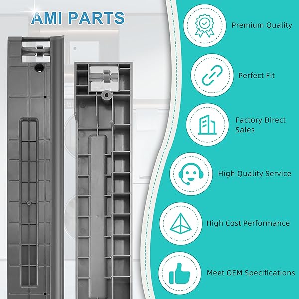UPGRADED SKK-8K FIT FOR SAM.SUNG STACKING KIT 27 INCH WIDE FRONT LOAD WASHER AND DRYER, REPLACEMENT PARTS SKK-7A SK-5A SK-5AXAA BY AMI PARTS