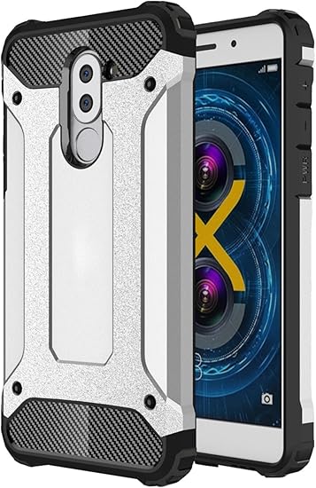 Amazon Com Huawei Honor 6x Case Torryka Premium Anti Scratch Dual Layer Shockproof Dustproof Drop Resistance Armor Protective Case Cover For Huawei Honor 6x Silver