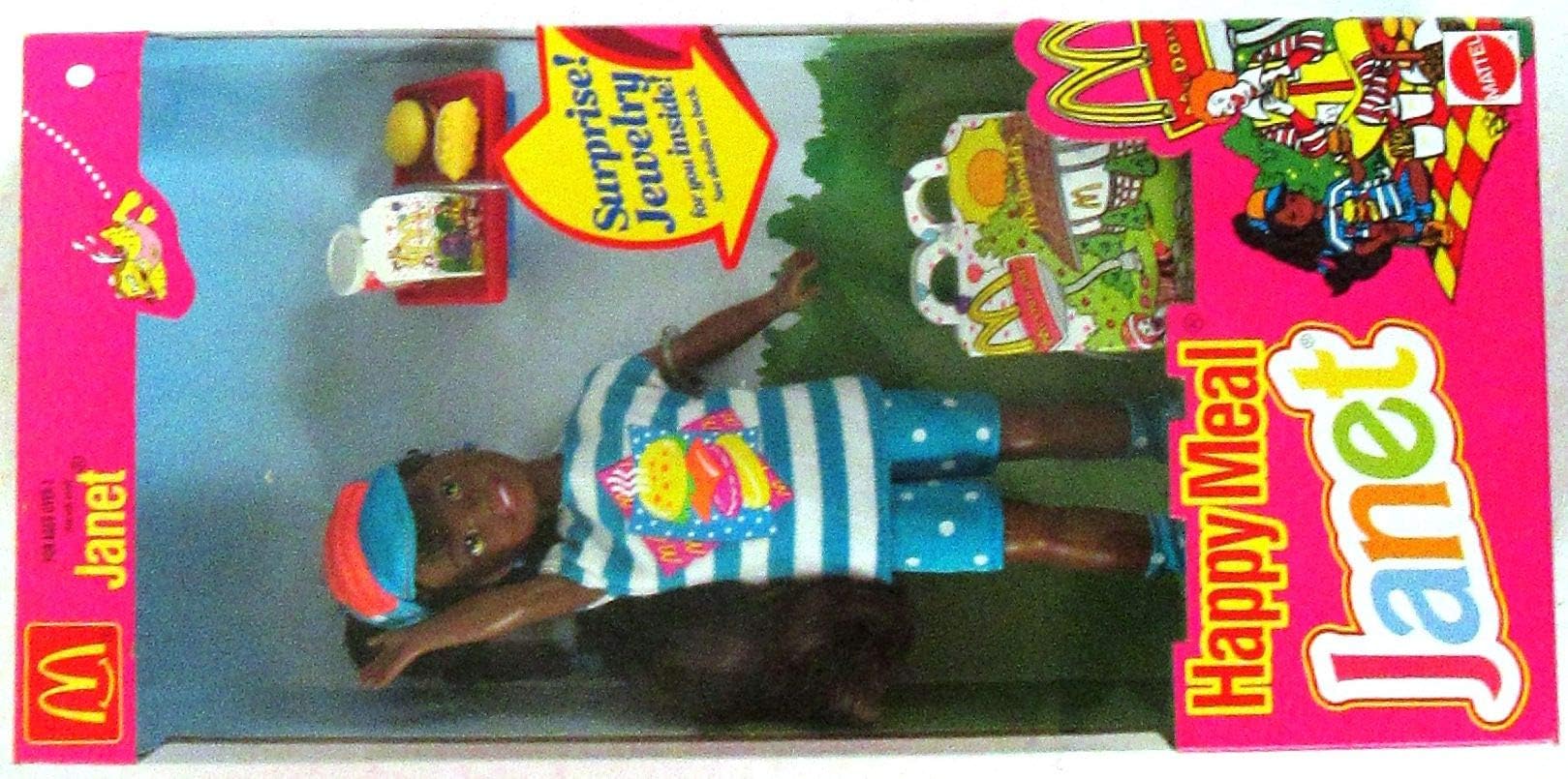 McDonald's Happy Meal JANET Doll AA w Surprise Jewelry (1993)
