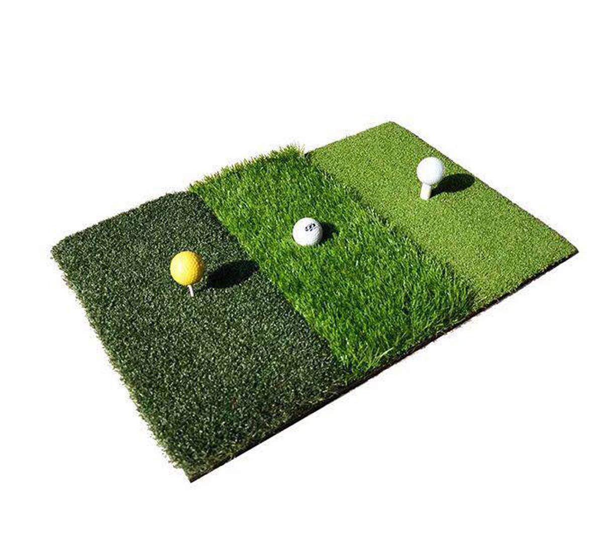 絶対一番安い Stggo Tri Turf ゴルフ ヒッティング 芝生マット 人工芝マット フェアウェイ ラフ ティー 芝 ゴルフ 練習 トレーニング マット ゴルフマット 裏庭 屋内 練習用 B07q5ywg9s 想像を超えての Irfanputera Com
