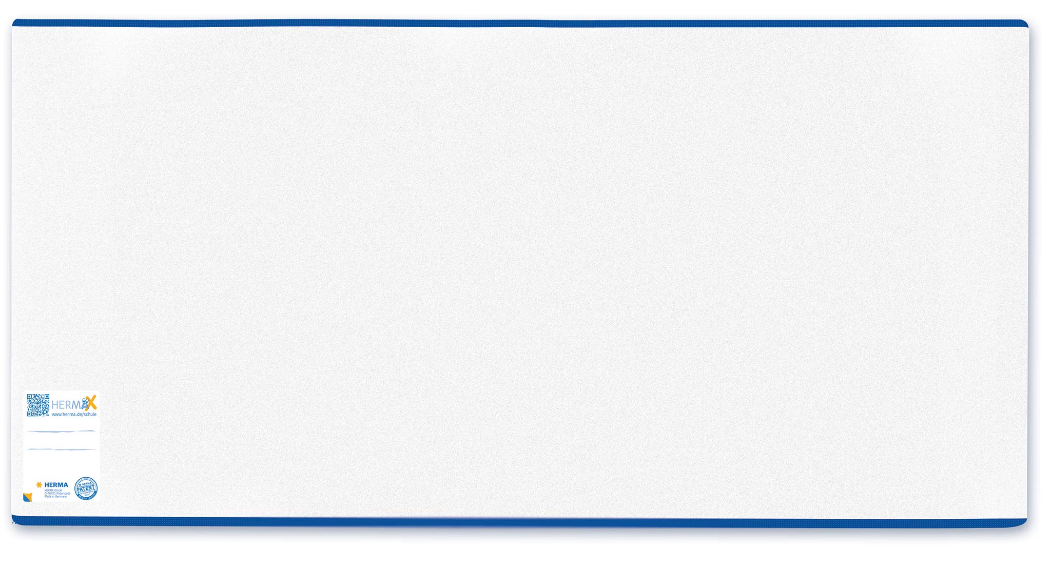 HERMA Clear School Book Cover (26.7 x 54 cm) Made of Sturdy Plastic, with Inscription Label