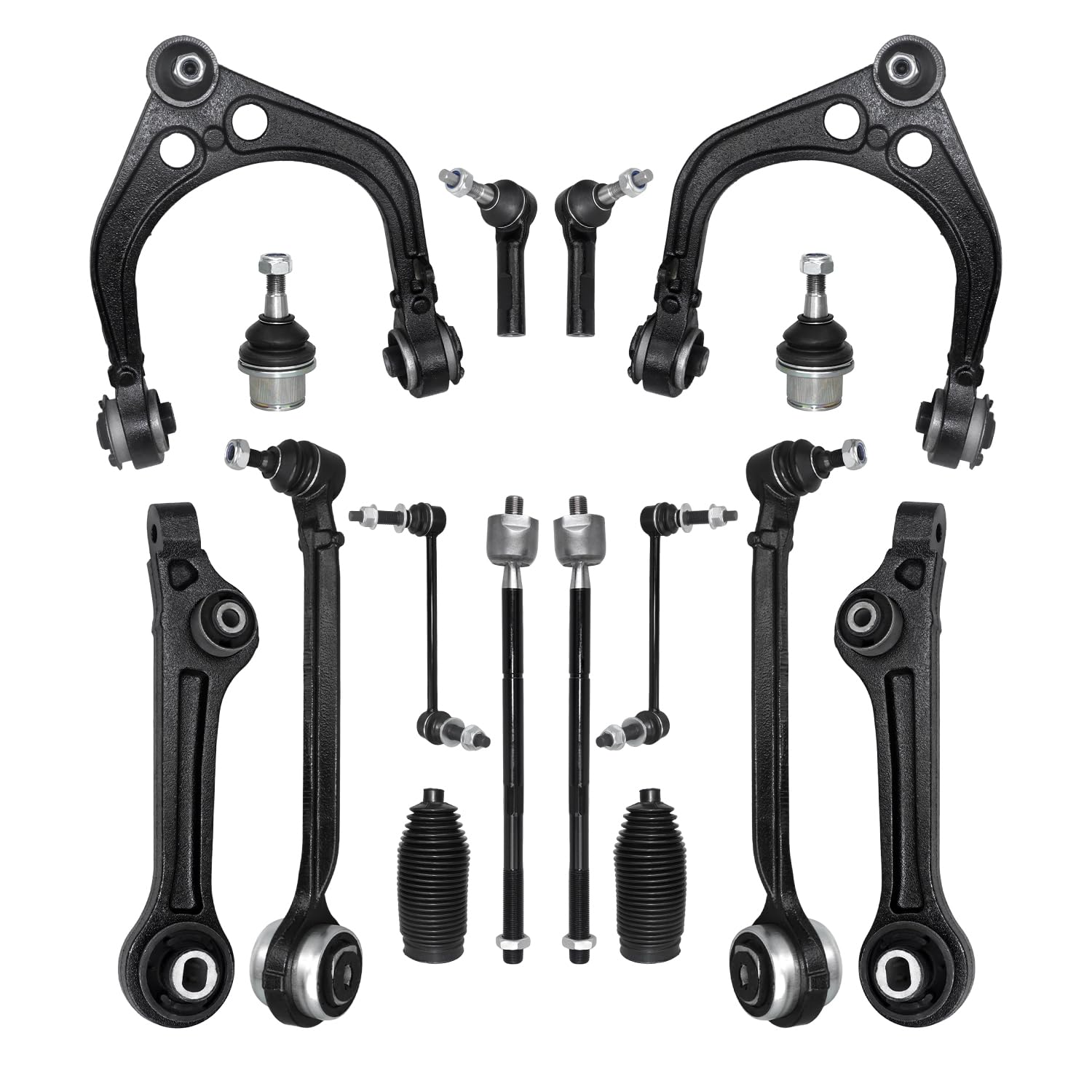 Photo 1 of HAWK BROTHER Control Arm, Replacement For Control Arm With Ball Joint Tie Rod Boots Sway Bar Suspension Kit Compatible With 2011-2014 Chrysler 300 RWD, 2011-2019 Dodge Charger Challenger RWD