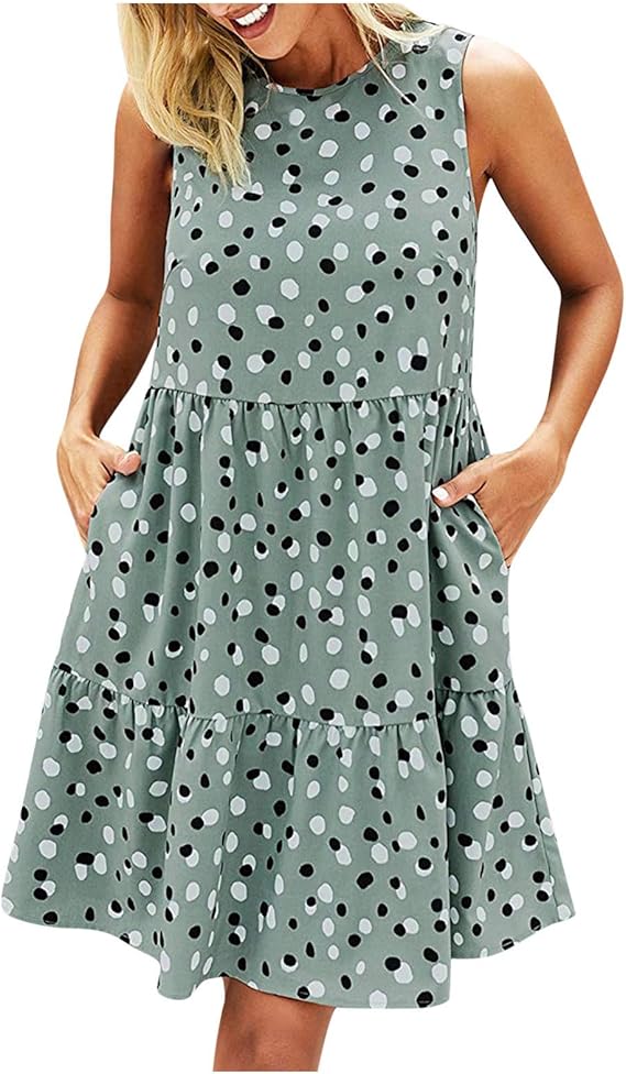 Amazon Aライン ワンピース ドット柄 ゆったり レディースワンピース ドレス レディース 結婚式ドレス レディース 総レースワンピース カジュアル マキシワンピース 可愛い ワンピース パーティー ウエディングドレス 演奏服 演奏会 ワンピース チュニック 通販