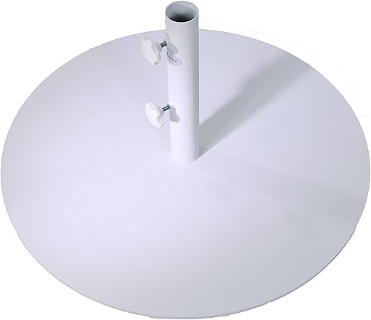 Sorara Flat Base For Parasol White O 70 Cm Maximum Pole Width O 48mm 25 Kg Amazon Co Uk Garden Outdoors