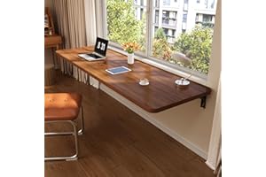 Wall Mounted Folding Floating Table, Small Space Desk, Heavy Duty Kitchen Dining Study Table Workbench for Laundry Room Home 