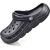 PIMIO Garden Clogs for Women and Men,Slip On Work Shoes with Arch Support,Womens Mens Quick-Dry Water Shoes Casual Sandals,Comfortable Slippers