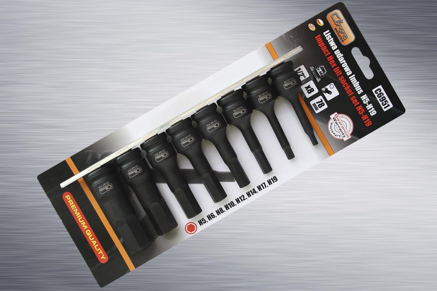Exclusive Impact Star bit Socket Set 8 pcs, hex, 1/2 (C6951), Variety Pack - Image 5
