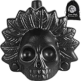 Jafermox Aztec Death Whistle - Loud Human-Like Scream - Ghost Scream Whistle for Halloween, Pranks, Decor, Self Defense - Handmade Ceramic - Pure Black