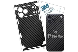 17 PRO MAX Skin Wrap 3M Film Protective for Sides and Back (Carbon Fiber)