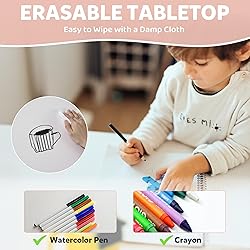 Adjustable Kids Table & Chairs Set for Ages 3-8