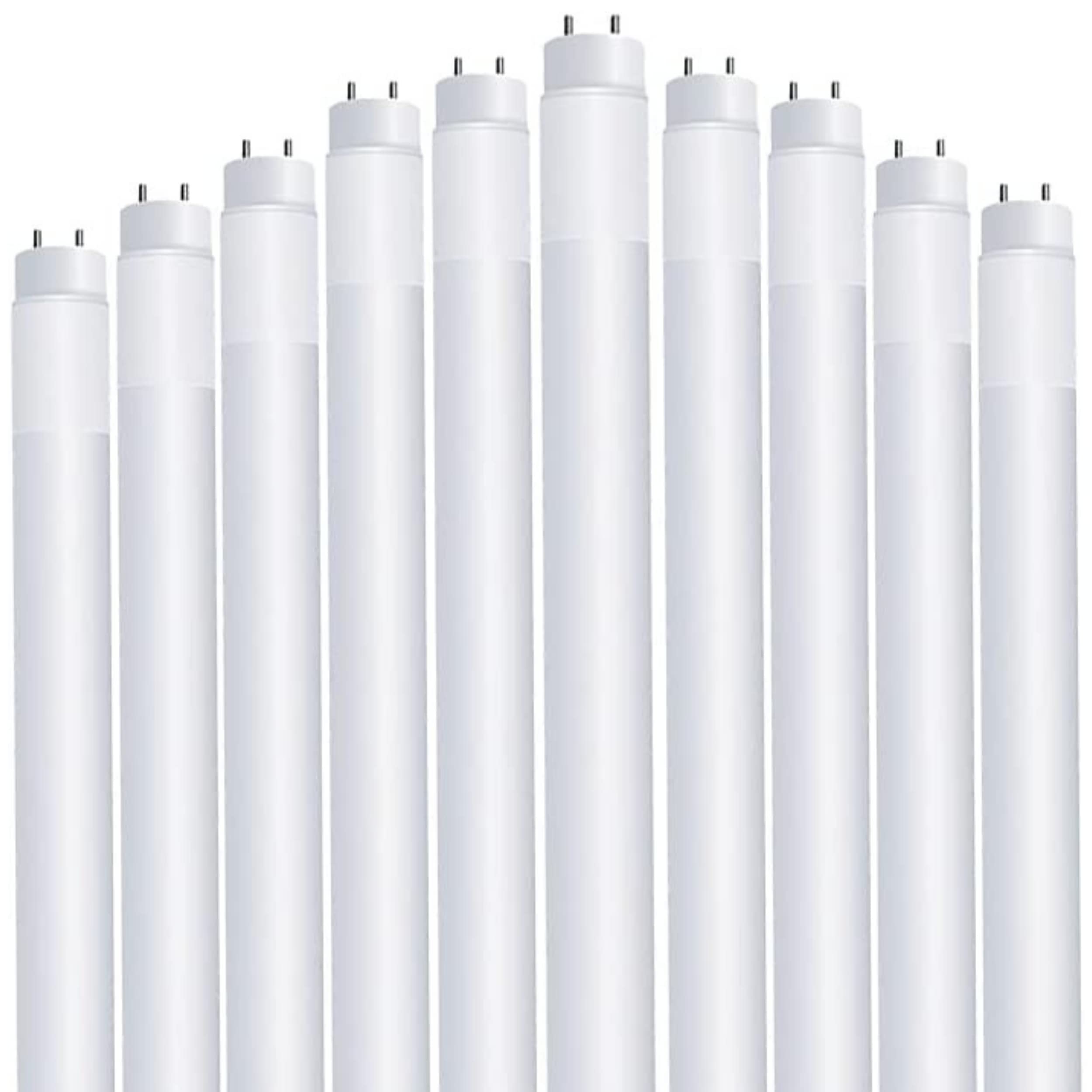 Photo 1 of Feit Electric LED 4ft Bulbs T8, 32 Watt Equivalent, Type A Tube Light, Plug & Play, T8 LED Tubes, LED Fluorescent Replacement, Frosted, T848/840/LEDG2/2/5, Cool White, 10 Pack