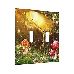 Wpshijia Red Mushroom Forest Fairy Moon Butterfly