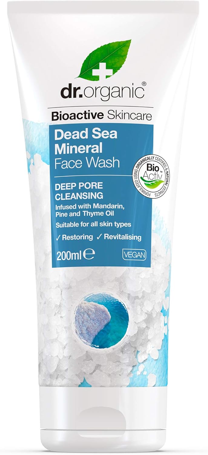 dr organic deep pore cleansing face wash