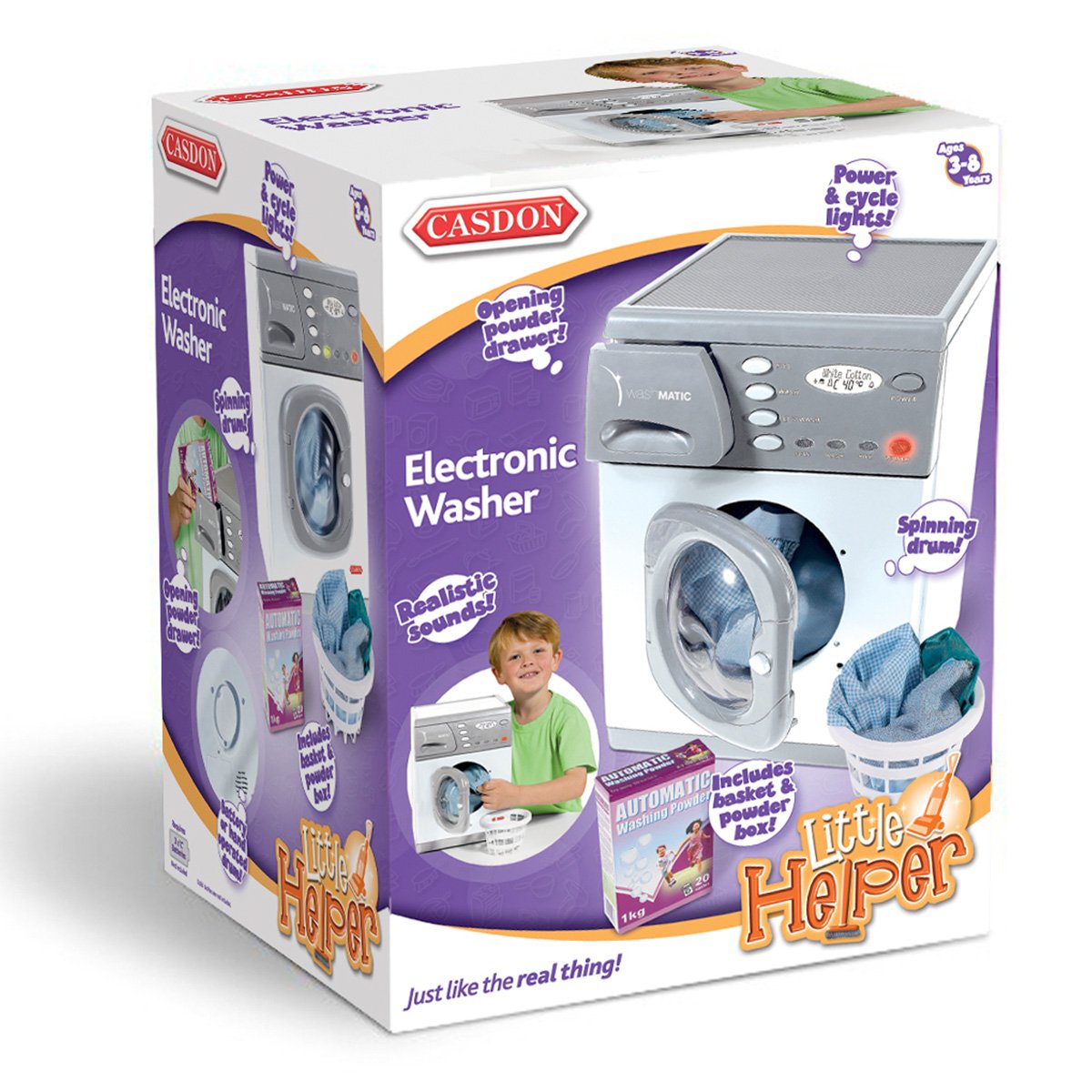 Casdon 476 Casdon Toy Washing Machine Electronic Washer Toy Kids