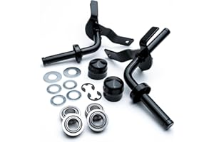 Front Wheel Bushing to Bearing Conversion Kit 596873701 596873601 RH/LH Front Axle Steering Spindles for Husqvarna Craftsman 