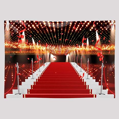 Earvo Eage121 Hintergrund 25 4 X 2 1 M Roter Teppich Amazon De