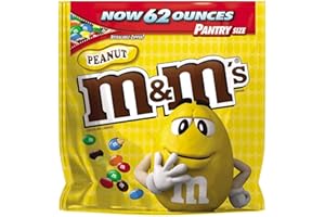 M&M'S CHOCOLATE CANDIES M&M's Peanut Candy 62 Oz Pantry Size Resealable Bag