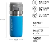 Stanley 1913 Quick Flip Stainless Steel Water Bottle 1.06L Citron view 2