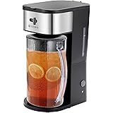 LITIFO Iced Tea Maker and Iced Coffee Maker Brewing System with 3-quart Pitcher, sliding strength selector for Taste Customiz