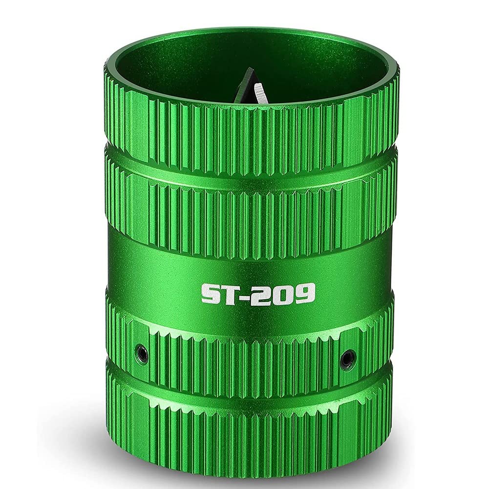 Kopinma Pipe Deburring Tool, 1/4" to 5/8" Copper Pipe Reamer Internal+External Deburrer Cutters Tool, Universal Pipe Reamer for Plastic, Copper Pipe, Metal, Tubing Chamfer and Pipe Reamer