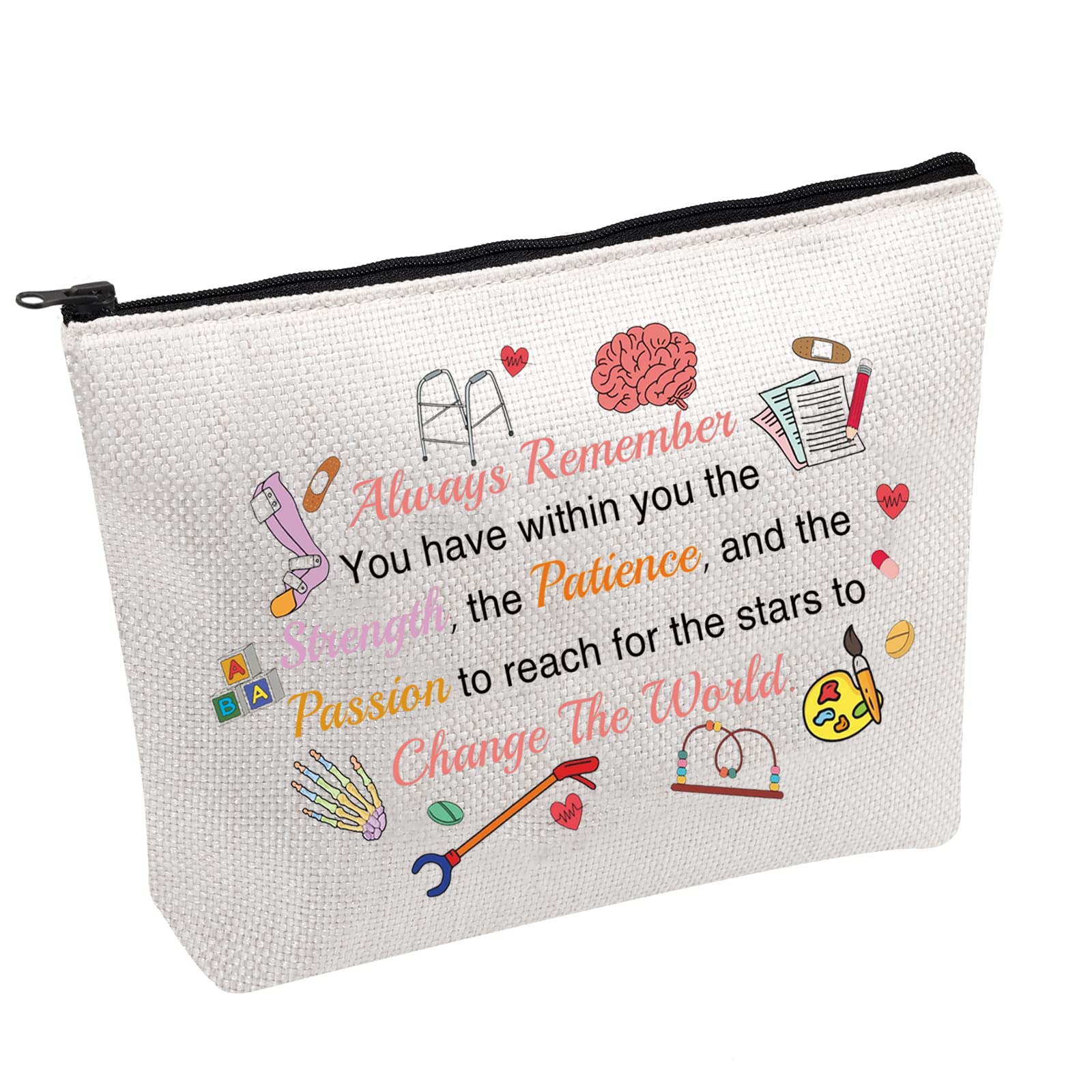 Occupational Therapist Cosmetic Bag OT Life Cosmetic Bag Occupational Therapist Student Graduation Gift (OT Life -B)