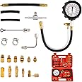 jiouxip 0-140PSI Fuel Pressure Tester Kit, Compatible with Most Gasoline Engines, Trucks, Cars, Motorcycles & RVs, Includes M