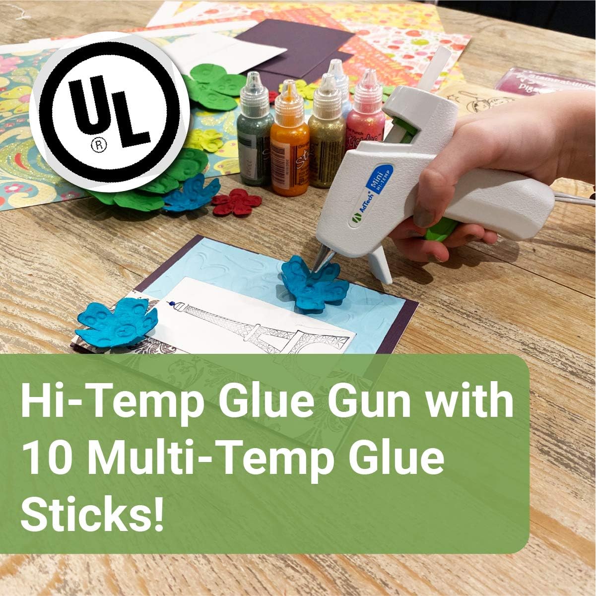 Adtech Mini Hi-Temp Hot Glue Combo Pack, White Gun: Arts, Crafts & Sewing