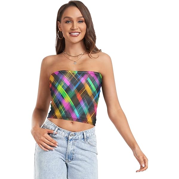 Gajess bandeau rib tops キャメル Gajess bandeau rib tops キャメル