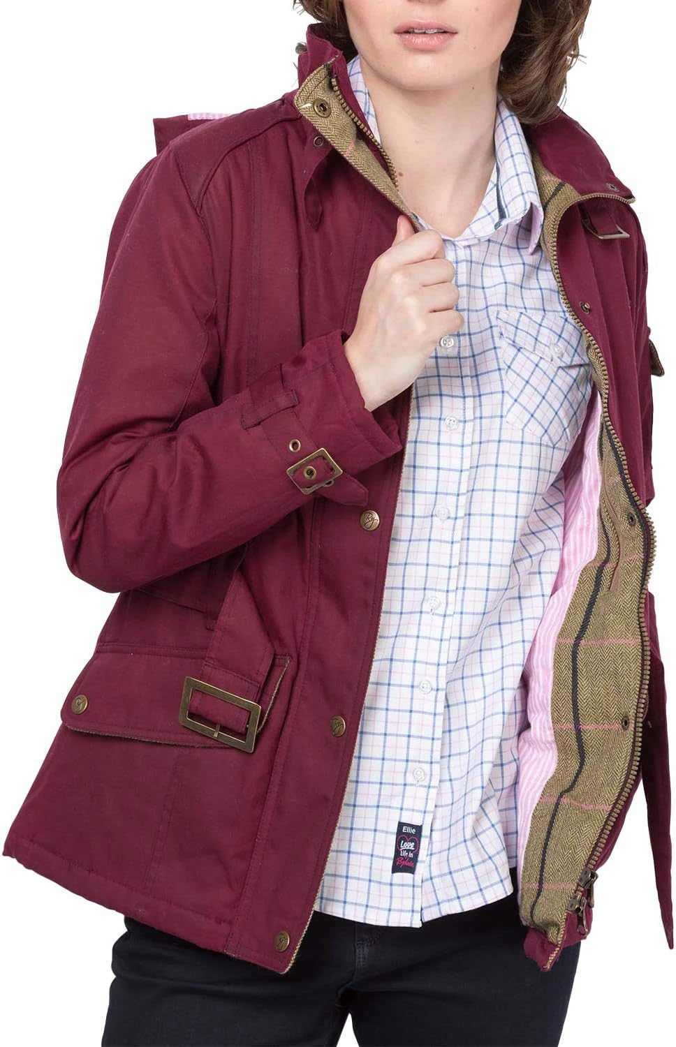 Rydale Ladies Belted Wax Biker Babe Jacket