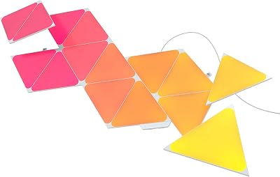 Nanoleaf Shapes Triangle Starter Kit 15 Panels RGBW Wi Fi Color Changing