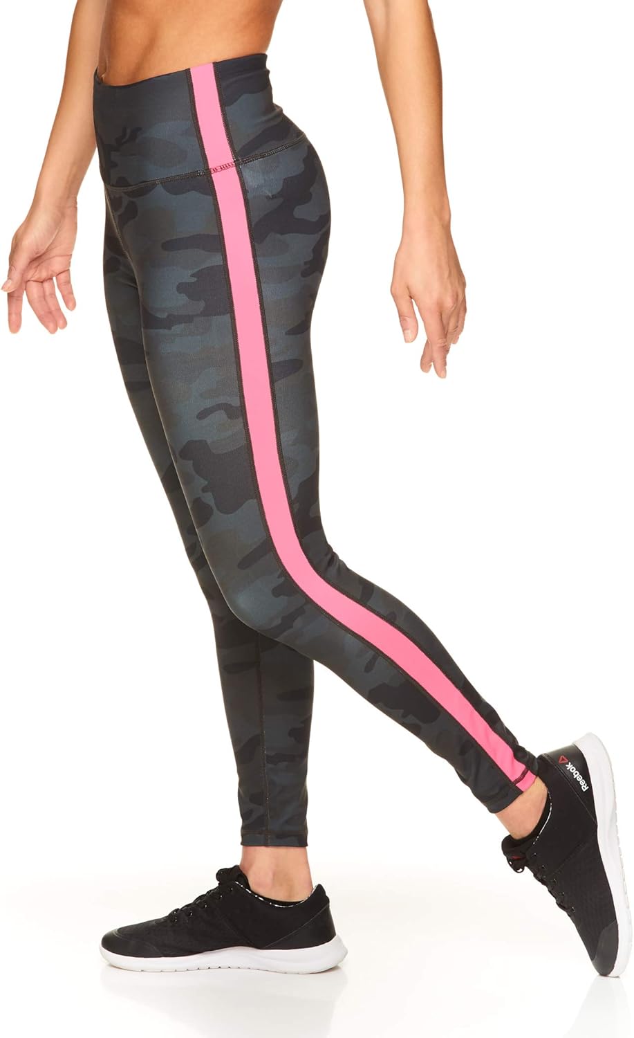 Reebok Women's 7/8 Workout Leggings w/High-Rise Waist - Performance Compression Athletic Tights: Clothing