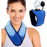 Hilph Refillable Neck Ice Pack, Wearable Neck Ice Bag, 2 Hours Long Lasting Medium