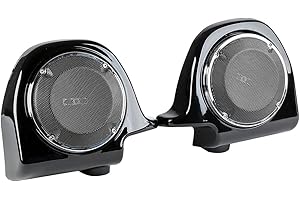 XMT-MOTO Lower Vented Fairing 6.5" Speakers Grill + Box Pods fits for Harley Davidson Touring Models FLT, FLHT, FLHTCU, FLHRC, Road King, Street Glide, Electra Glide, Ultra-Classic 1988-2013