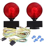 CZC AUTO 12V Two Sided Magnetic Towing Light Kit for Trailer RV Boat Truck -Magnetic Strength 55 Pounds