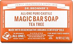 Dr. Bronner's Pure-Castile Magic Bar Soaps - Made with Regenerative Organic Certified Oils - For Face, Body, Hair- Vegan Soap