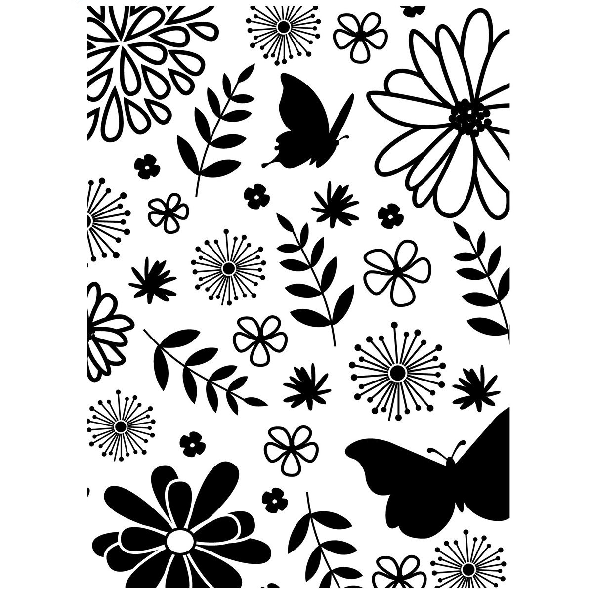 Darice 1218-76 Embossing Folder, 4.25 by 5.75-Inch, Floral Design