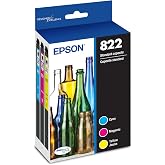 Epson 822 Genuine Ink Standard Capacity Color Cartridge 4-Pack T822520 | Works with WorkForce Pro WF-3820 WF-3823 WF-4820 WF-4830 WF-4833 WF-4834 Printers