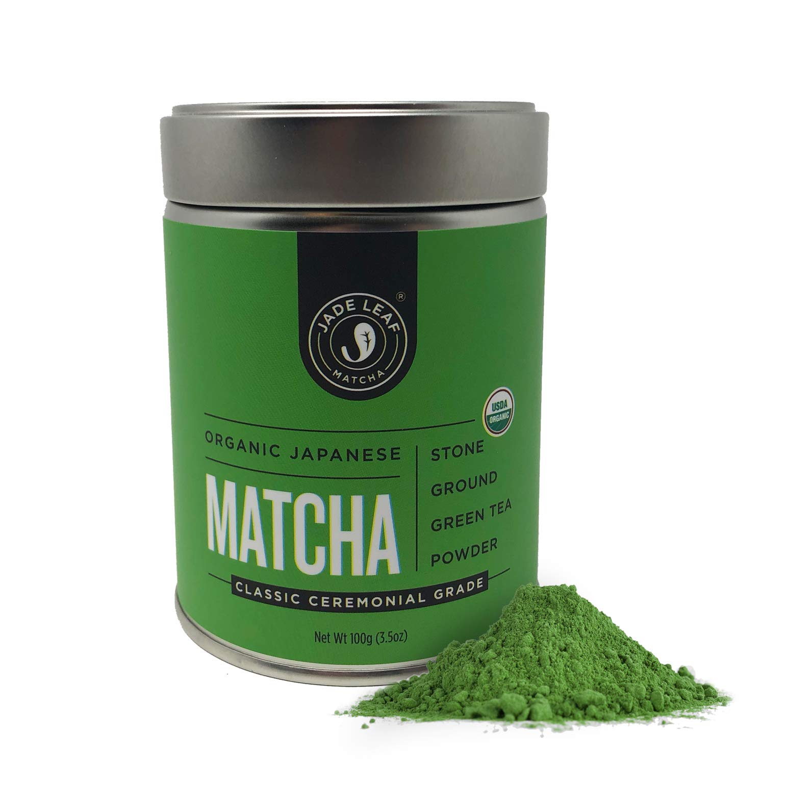 Jade Leaf Matcha Green Tea Powder USDA Organic Ceremonial Grade