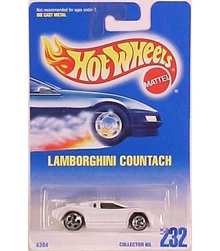 Amazon.com: Hot Wheels 25th Anniversary Lamborghini Countach, 1997