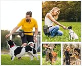 pecute Large Dog Treat Pouch Bag Water Bottle Holder Grey 5 Pockets view 8