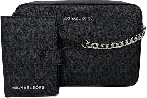 michael kors lg ew crossbody bag black