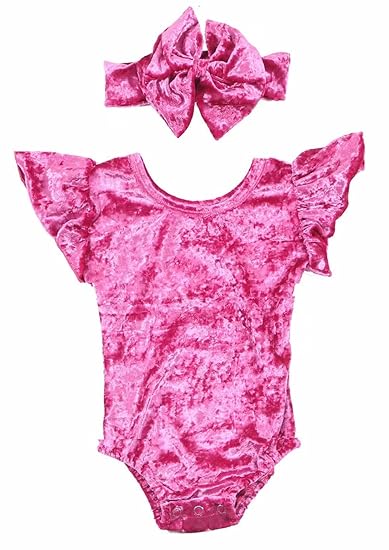Velvet onesie baby girl Clearance