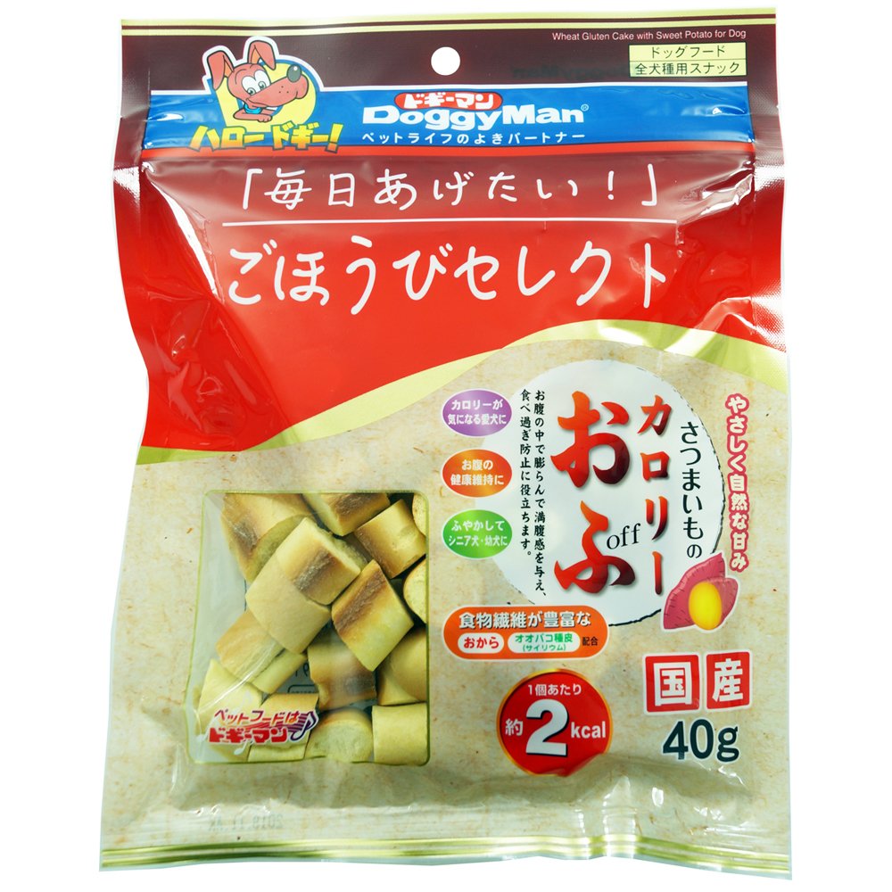 ドギーマン 犬用おやつ ごほうびセレクト さつまいものカロリーおふ 野菜 40グラム (x 1)商品画像
