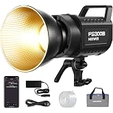 NEEWER FS300B 300W LED Studio Video Light, Bi Color COB Continuous Lighting with 2.4G/APP Control 44500Lux/1m 2700K-6500K CRI97+, 12 Scenes, Bowens Mount Spotlight for Photography Recording Streaming